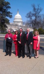 MN Delegation: (from left to right) Mark Olson, Vicki Rivkin, Robert "Bobby Z" Rivkin, Dr. John Wheeler, AmandaJean B.
